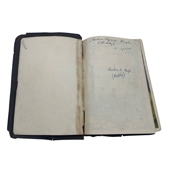 1945 Bible for Young Folks Illustrated KJV Leather Bound Book - Picture 3 of 10